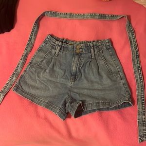American Eagle High Waisted Jean Shorts Size 2